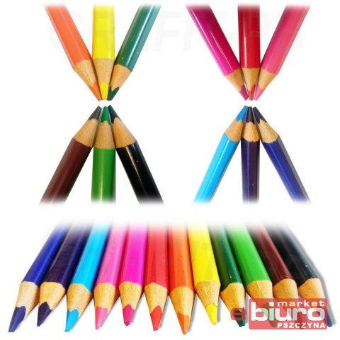 KREDKI OŁÓWKOWE JUMBO GIOTTO ELIOS TRI 12 KOL.