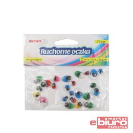 RUCHOME OCZKA R017 OWAL + KOL. RZĘSY