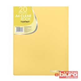 TECZKA CLEAR BOOK PASTEL 20 KOSZULEK ŻÓŁTA