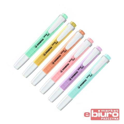 ZAKREŚLACZE STABILO SWING COOL PASTEL ETUI 6 KOL.