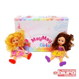 LALKA W LETNIEJ SUKIENCE KRĘCONE WŁOSY 26CM 908-G