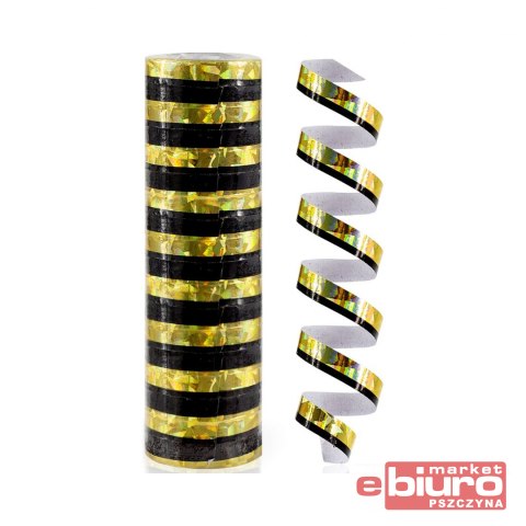 SERPENTYNA HOLOGRAFICZNA ZŁOTO-CZARNA GODAN