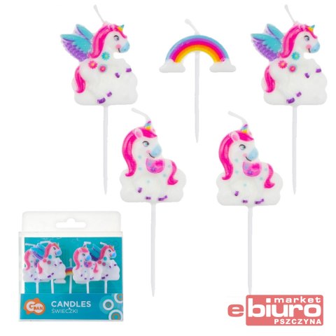 ŚWIECZKI PIKERY JEDNOROŻCE A'5 GODAN