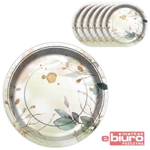 TALERZYKI PAPIEROWE FEELINGS 23 CM 6 SZT