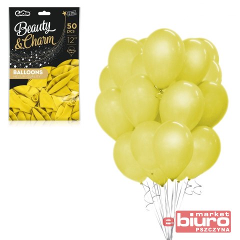 BALONY BEAUTY&CHARM PASTEL ŻÓŁTE 12" 50SZT