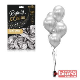 BALONY BEAUTY&CHARM PLATYNOWE SREBRNE 12