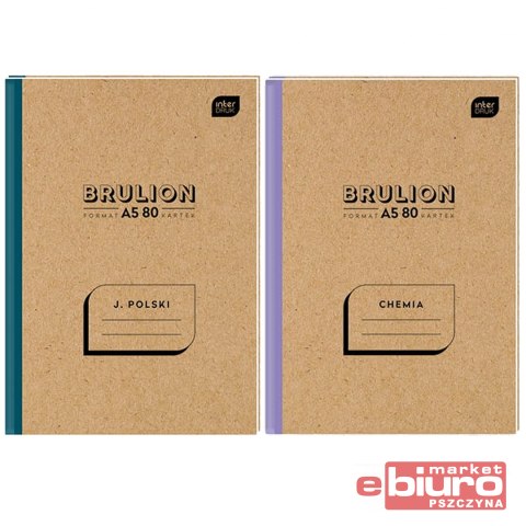 BRULION PRZEDMIOTOWY A5 80 MIX 1 ZESTAW 10 SZT.INT