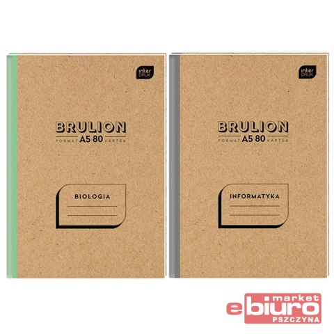 BRULION PRZEDMIOTOWY A5 80 MIX 1 ZESTAW 10 SZT.INT