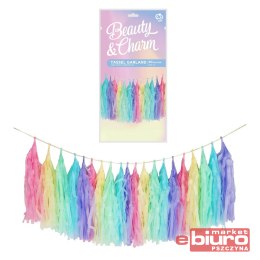 GIRLANDA FRĘDZELKI PB&C MULTICOLOR 36X250CM 20SZT