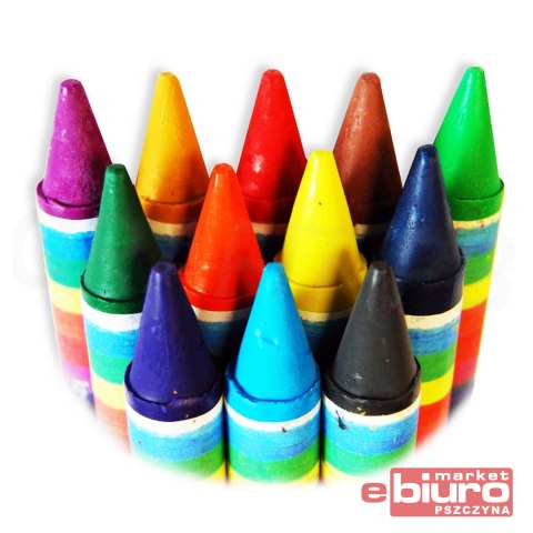 KREDKI GRAND ŚWIECOWE 12 KOLORÓW JUMBO