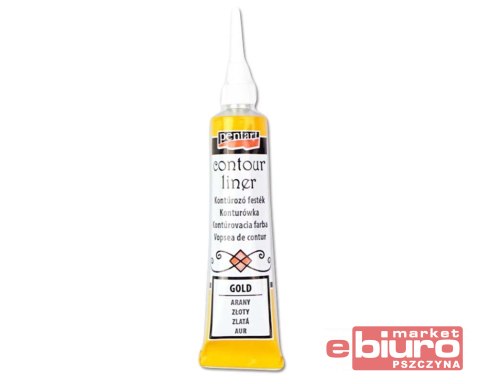 PENTART - KONTURÓWKA 20ML METALICZNY ZŁOTY 518-89