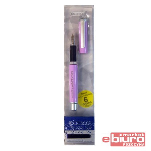 PIÓRO WIECZNE GO PEN PASTEL+ NABOJE FIOLETOWE