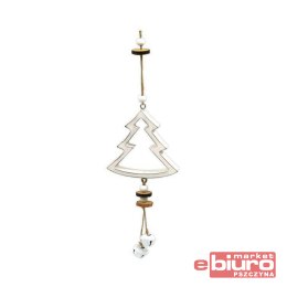 CHOINKA ZAWIESZKOWA DREWNIANA 11X10,5/37 CM 888559