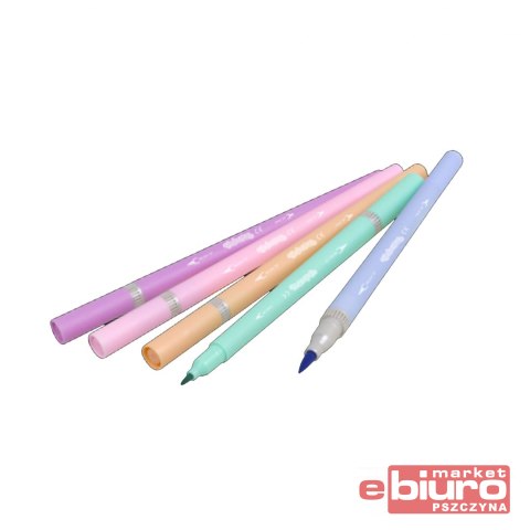 FLAMASTRY DWUSTRONNE 10 KOLORÓW PASTEL PATIO