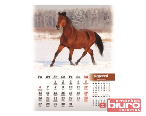 KALENDARZ 7-PLANSZOWY KONIE ARTSEZON
