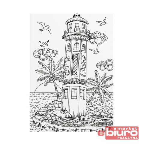 KOLOROWANKA ANTYSTRESOWA MAGICZNA WYSPA