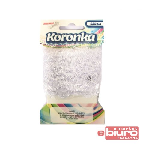 KORONKA 3,8CM X 2M KOR38-3 BIAŁY BREWIS