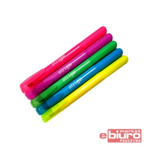 KREDKI ŻELOWE NEONOWE 5 KOLORÓW STRIGO