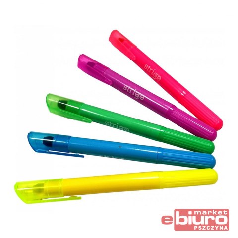 KREDKI ŻELOWE NEONOWE 5 KOLORÓW STRIGO