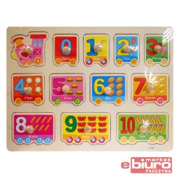 PUZZLE DREWNO POCIĄG BPUZ0025 BIGTOYS