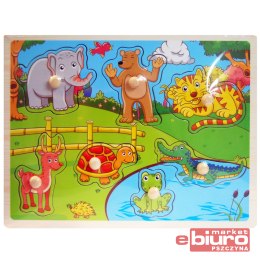 PUZZLE DREWNO ZOO BPUZ2163 BIGTOYS