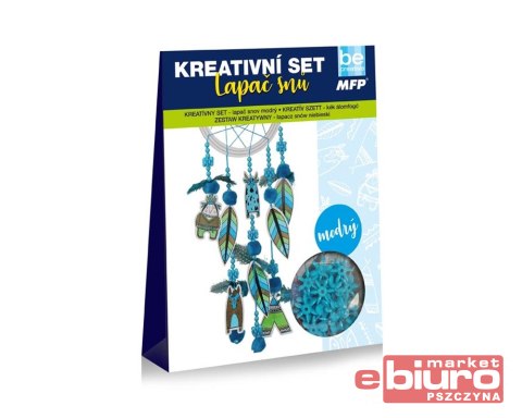 ZESTAW KREATYWNY ŁAPACZ SNÓW NIEBIESKI 1041955