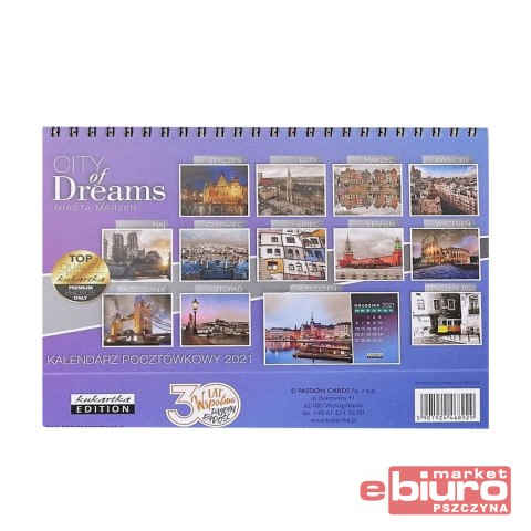 KALENDARZ POCZTÓWKOWY CITY OF DREAMS PASSION
