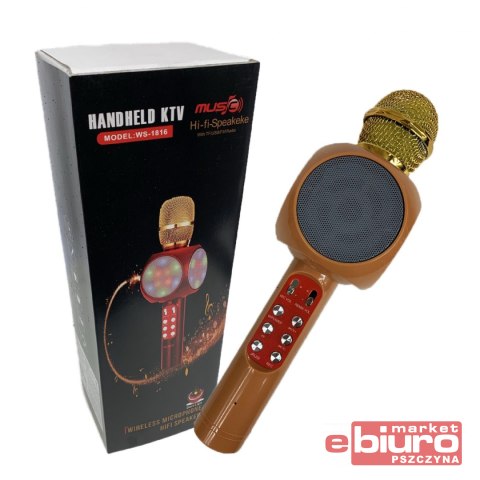 MIKROFON BLUETOOTH ŚWIATŁO I DŹWIĘK 3717 SWEDE