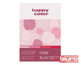 BLOK DECO ROSE HAPPY COLOR A4 20ARK 170G 4 KOL