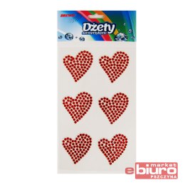 DŻETY DS55 SERDUSZKA CZERWONE 6SZT BREWIS