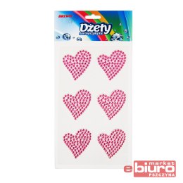 DŻETY DS56 SERDUSZKA RÓŻOWE 6SZT BREWIS