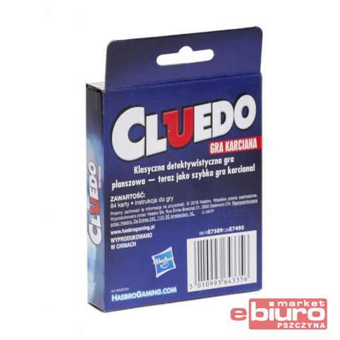 GRA HASBRO KARCIANA CLUEDO E7589