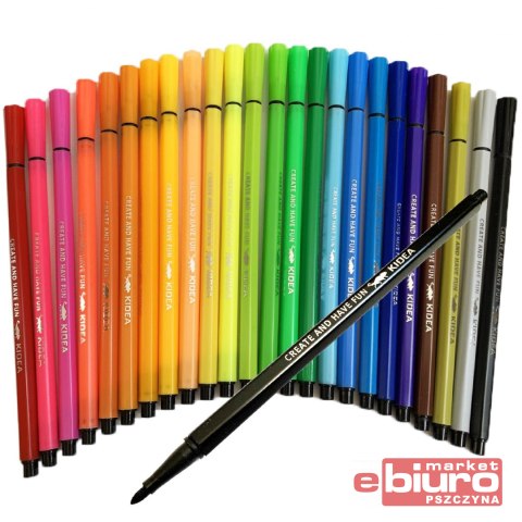 PISAKI W ETUI 24 KOLORY KIDEA