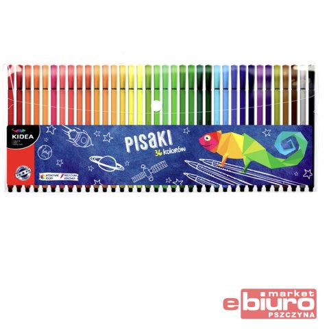 PISAKI W ETUI 36 KOLORY KIDEA