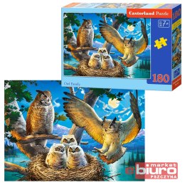 PUZZLE 180 EL. B-018437 RODZINA SOWY CASTOR