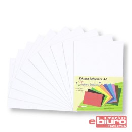 TEKTURA GŁADKA A4 BROKAT BIAŁA A'10