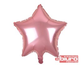 BALON FOLIOWY GWIAZDA JASNORÓŻOWA 19''