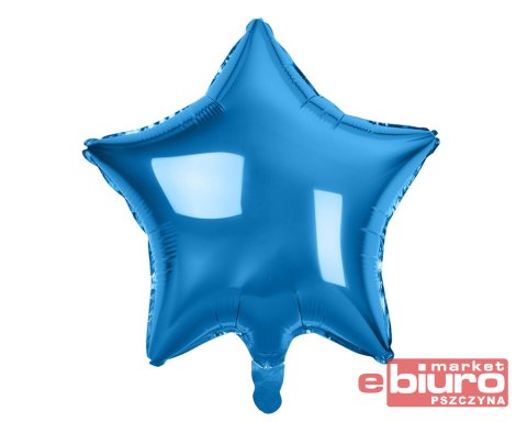 BALON FOLIOWY GWIAZDA NIEBIESKA 19''