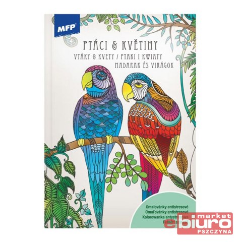 KOLOROWANKA ANTYSTRESOWA PTAKI I KWIATY 5301043