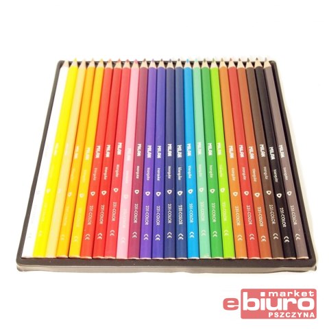 KREDKI OŁÓWKOWE TRÓJKĄTNE 24 KOLORY 0728324 MILAN