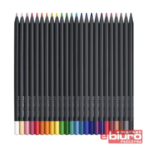 KREDKI TRÓJKĄTNE BLACK EDITION 24 KOL FABER