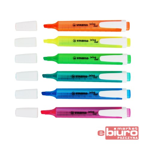 ZAKREŚLACZE STABILO SWING COOL ETUI 6 KOL.