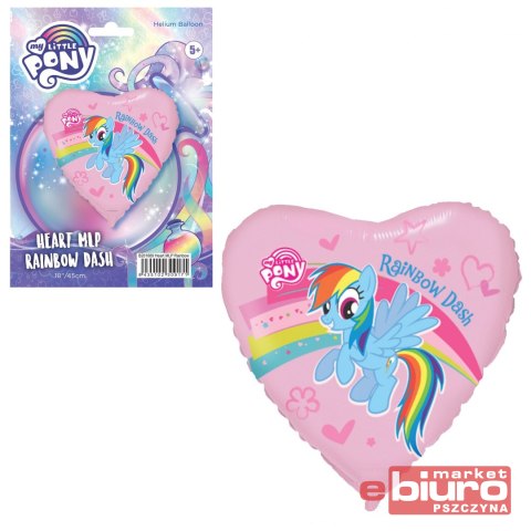 BALON FOLIOWY 18" FX PONY Z TĘCZĄ