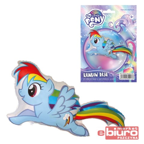 BALON FOLIOWY 24" FX KUCYKI RAINBOW DASH