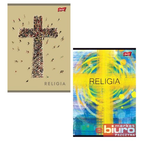 BRULION A5 64 KARTKI RELIGIA CIENIOWANA STRZEGOM