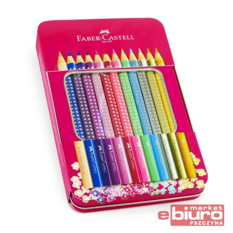 KREDKI OŁÓWKOWE 12 KOL METALOWE OP. FABER-CASTELL