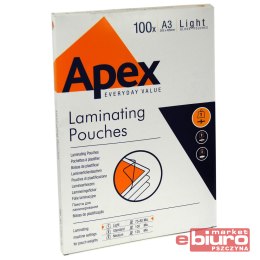 FOLIA DO LAMINOWANIA A3 LIGHT APEX FELLOWES 80 MIC