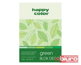 BLOK DECO GREEN HAPPY COLOR A4, 20ARK 170G 5KOL