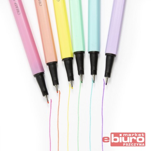 CIENKOPISY PASTELOWE 6 KOL. KIDEA