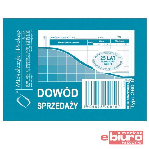 DOWÓD SPRZEDAŻY A7 260-9